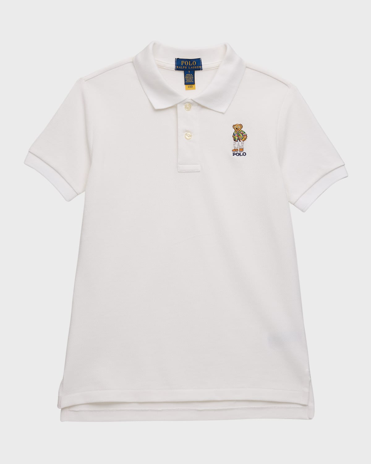 Polo Ralph Lauren Boys Polo Bear Cotton Mesh Polo Shirt - Sp Club White Bear on sale $24.99 online