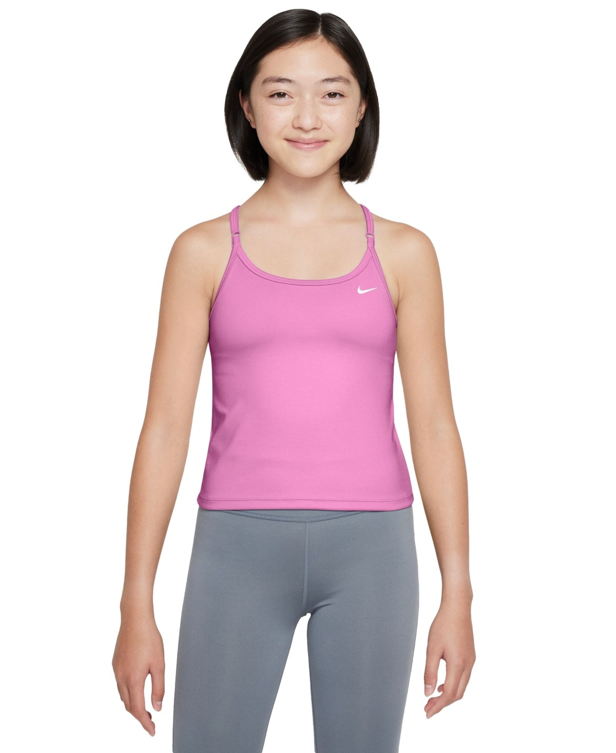 Nike Big Girls Dri-FIT Indy Tank Sports Bra