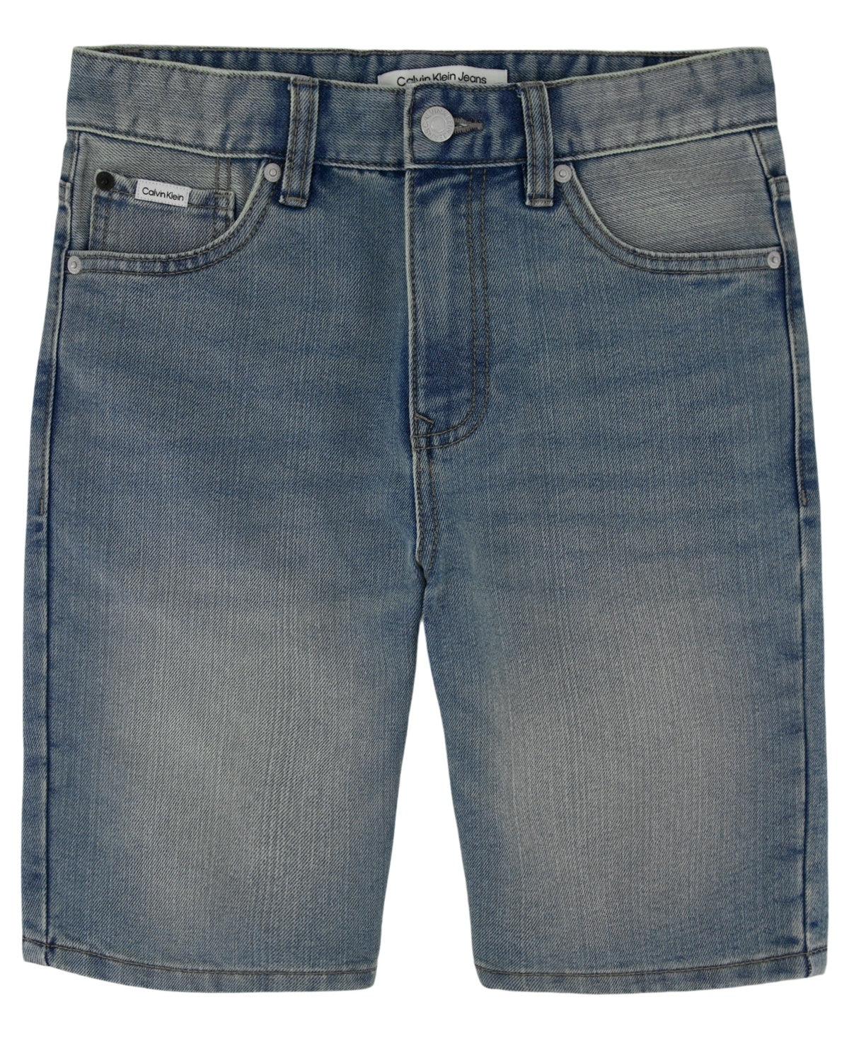 Calvin Klein Big Boys Jeans Relaxed Denim Shorts - White
