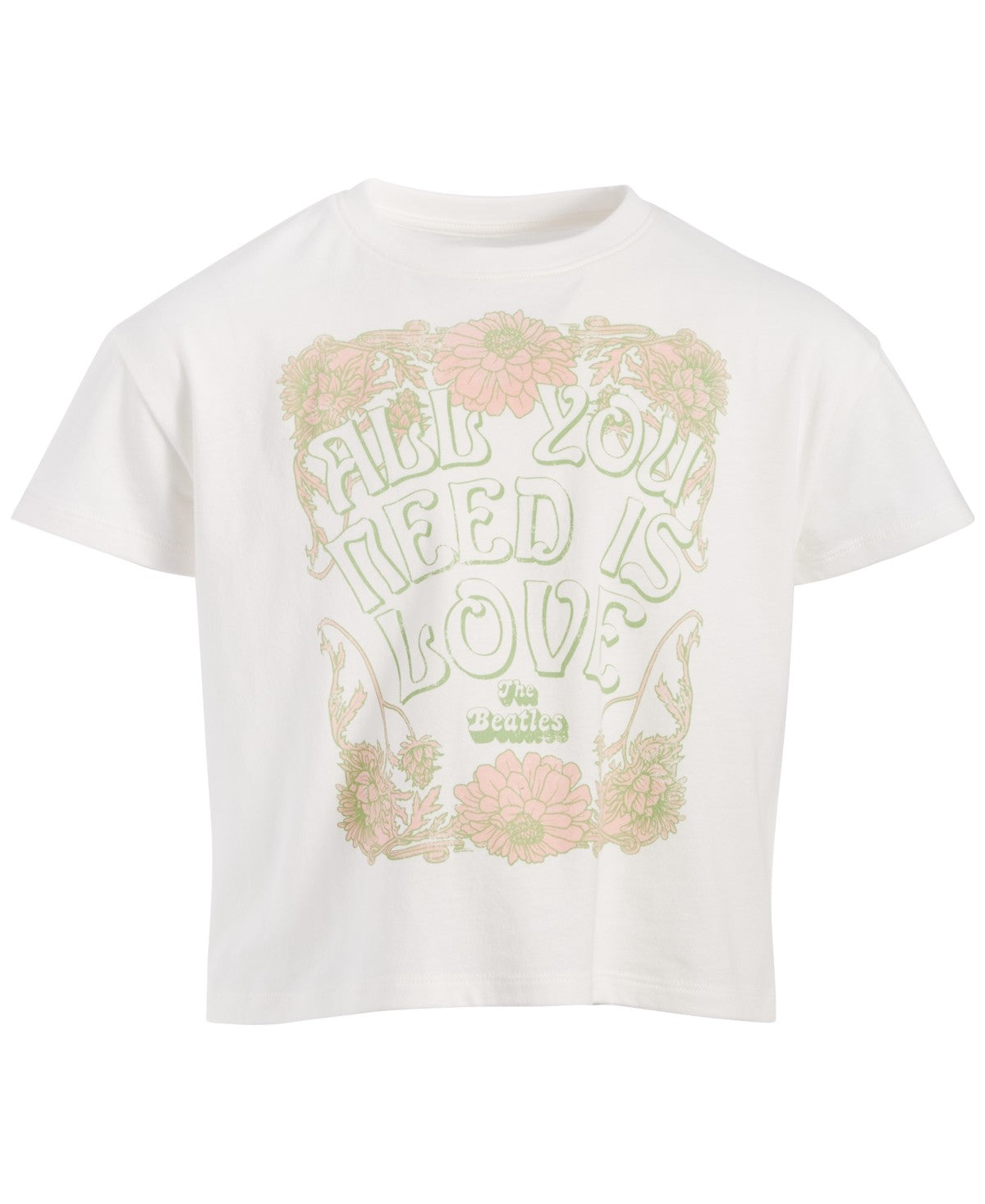 Grayson Threads Kids, the Label Big Girls Love the Beatles Graphic T-Shirt - Offwhite