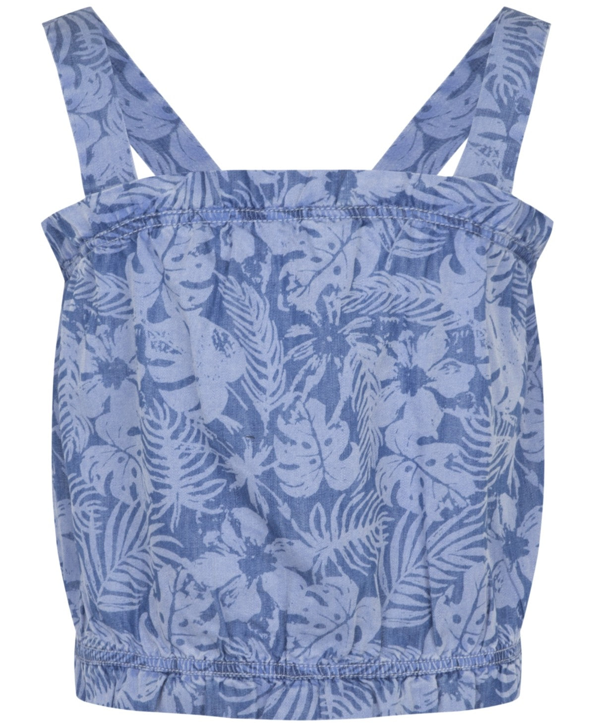 Hurley Big Girls Printed Chambray Tank Top - Bjcstamped