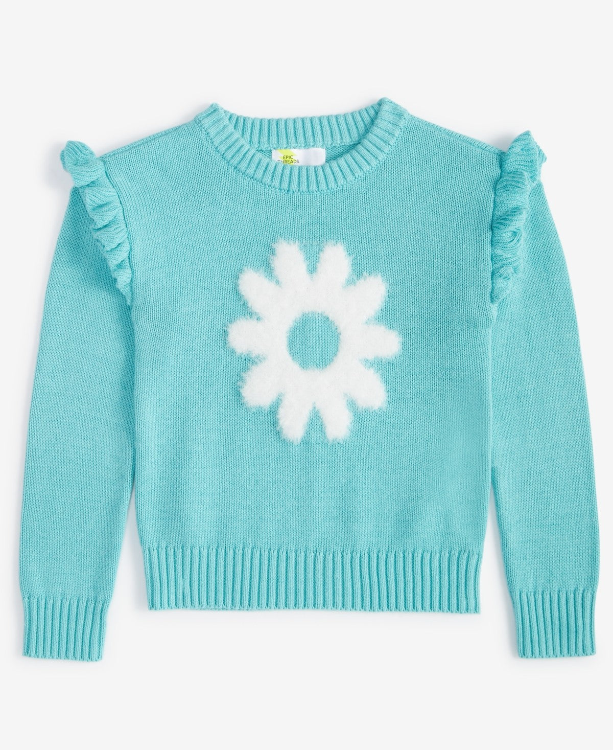 Epic Threads Toddler Girls Flower Ruffled Sweater