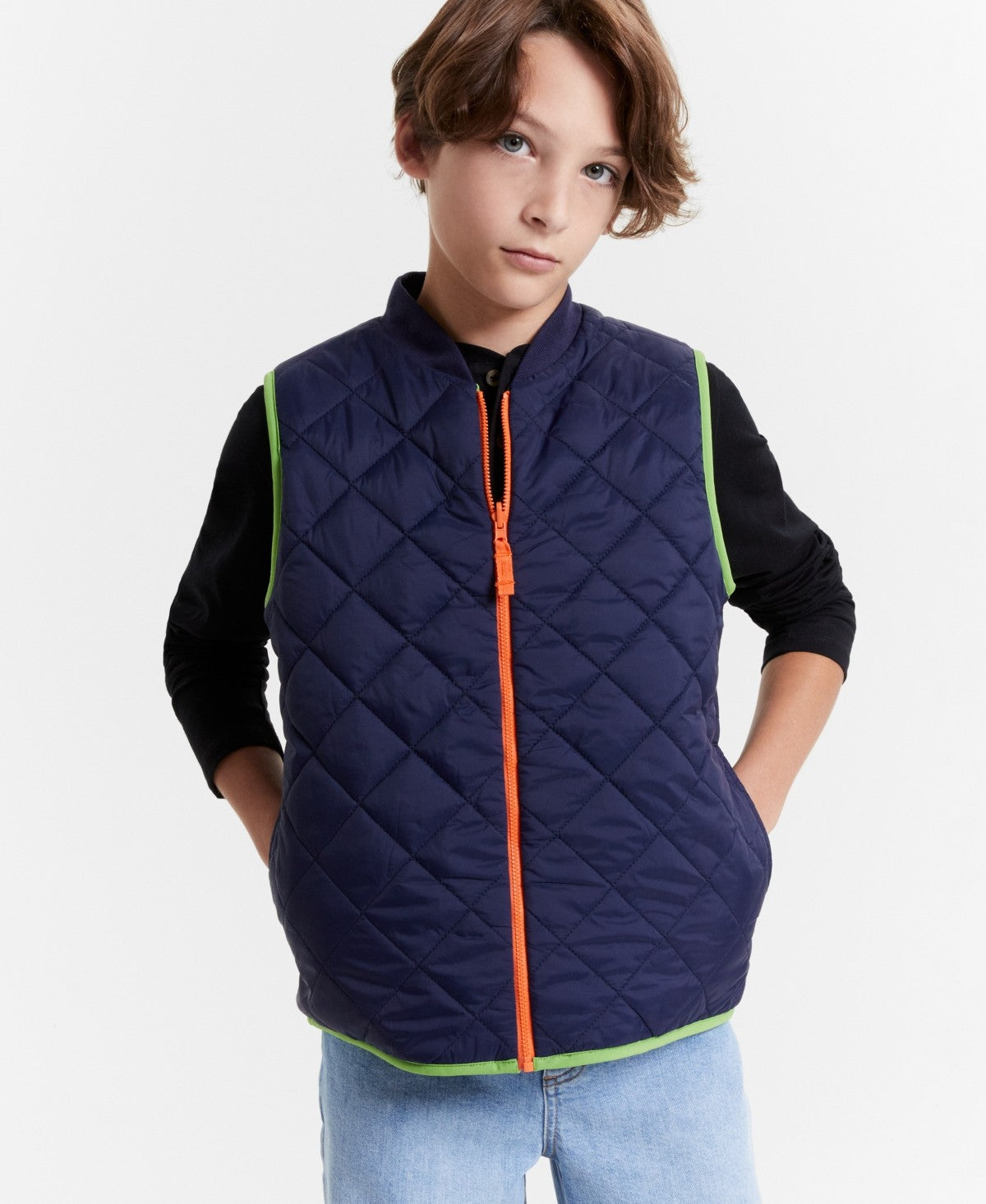 Epic Threads Big Boys Reversible Faux-Sherpa Vest