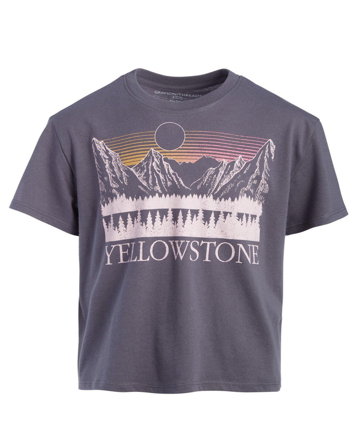 Grayson Threads Kids, the Label Big Girls Yellowstone Graphic Short-Sleeve T-Shirt - Gray