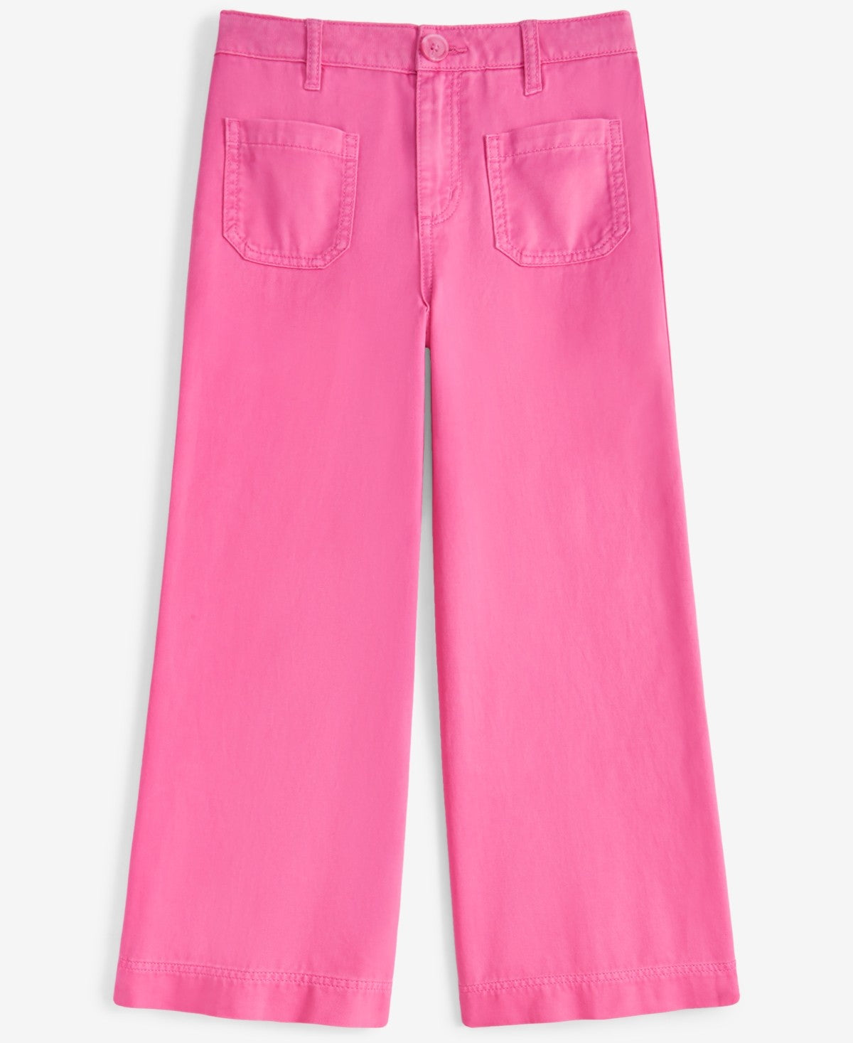 Epic Threads Big Girls Twill Patch-Pocket Wide-Leg Pants