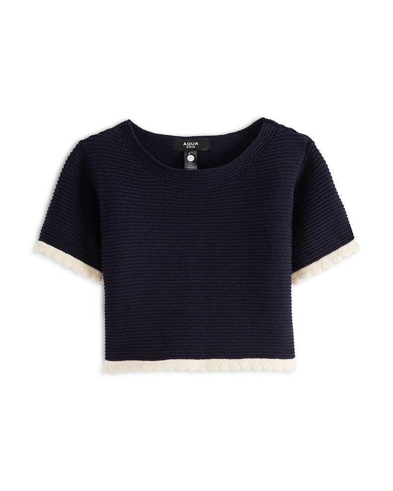 Aqua Girls' Takedown Crochet Top