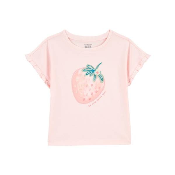Carter's Toddler Girls Strawberry Jersey T-Shirt