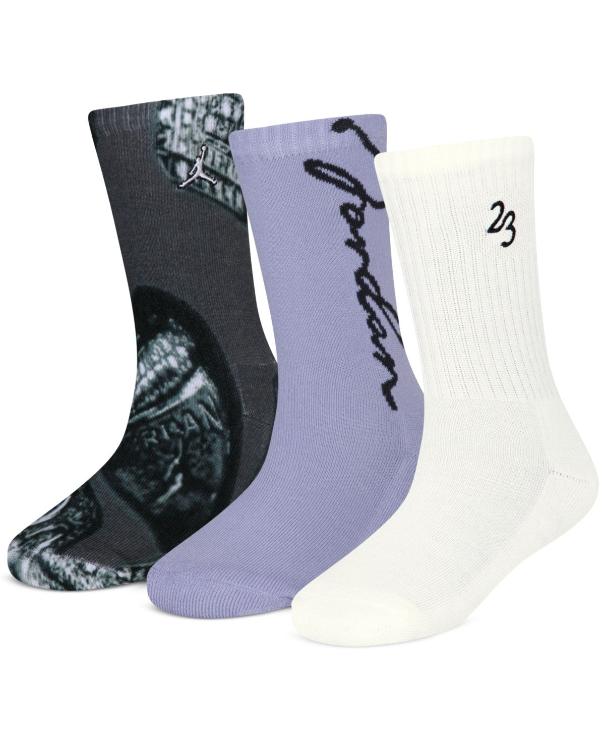 Jordan Big Boys Rings 3-Pk. Crew Socks