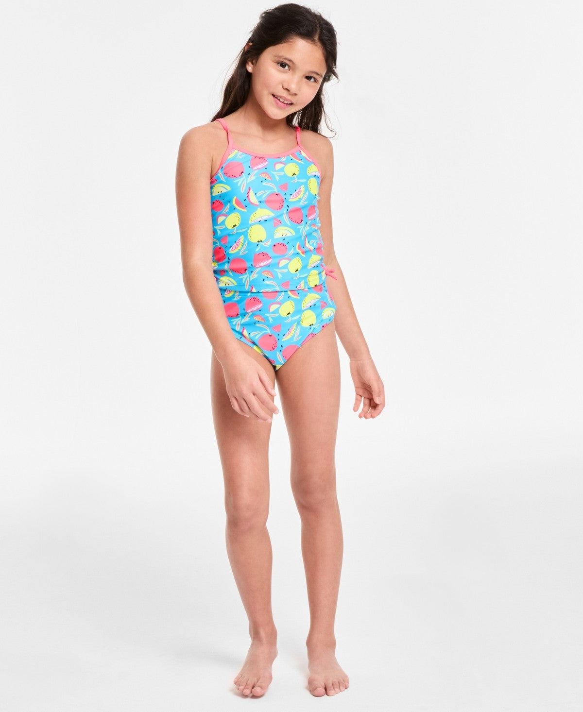 Epic Threads Big Girls Citrus Two-Piece Cutout Tankini Set