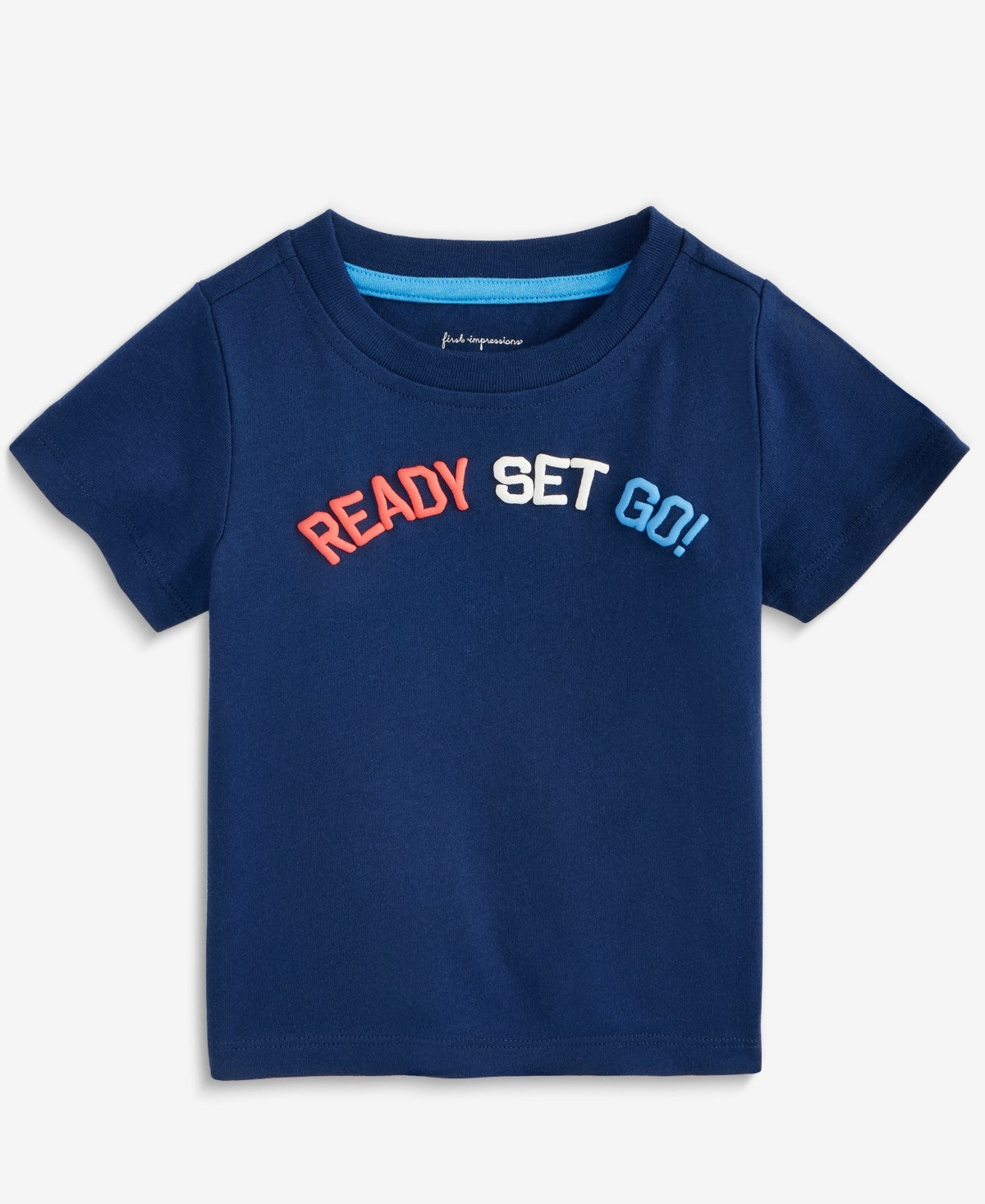 First Impressions Baby Boys Ready Set Go Graphic T-Shirt