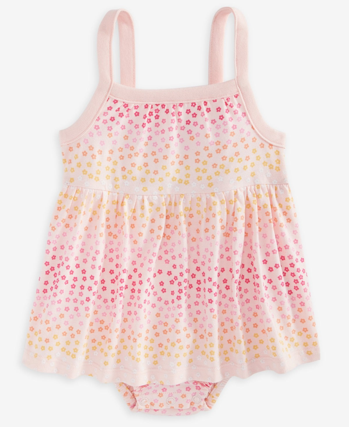 First Impressions Baby Girls Gradient Floral-Print Sunsuit