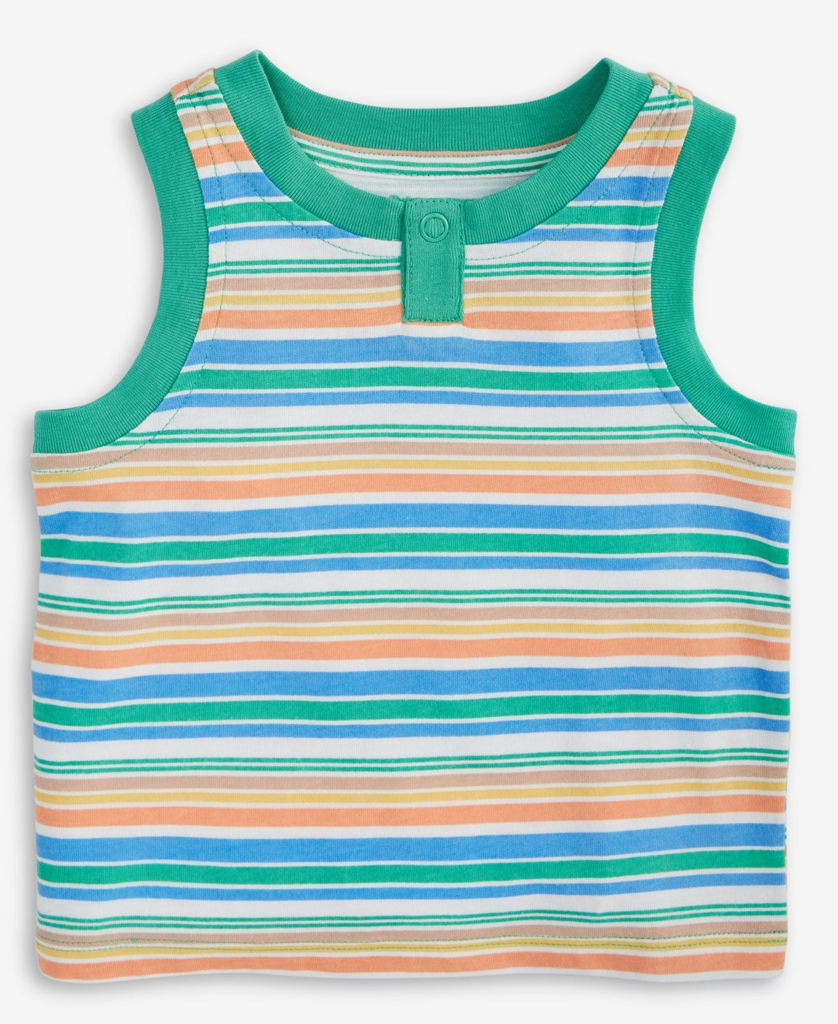 First Impressions Baby Boys Striped Henley Tank Top