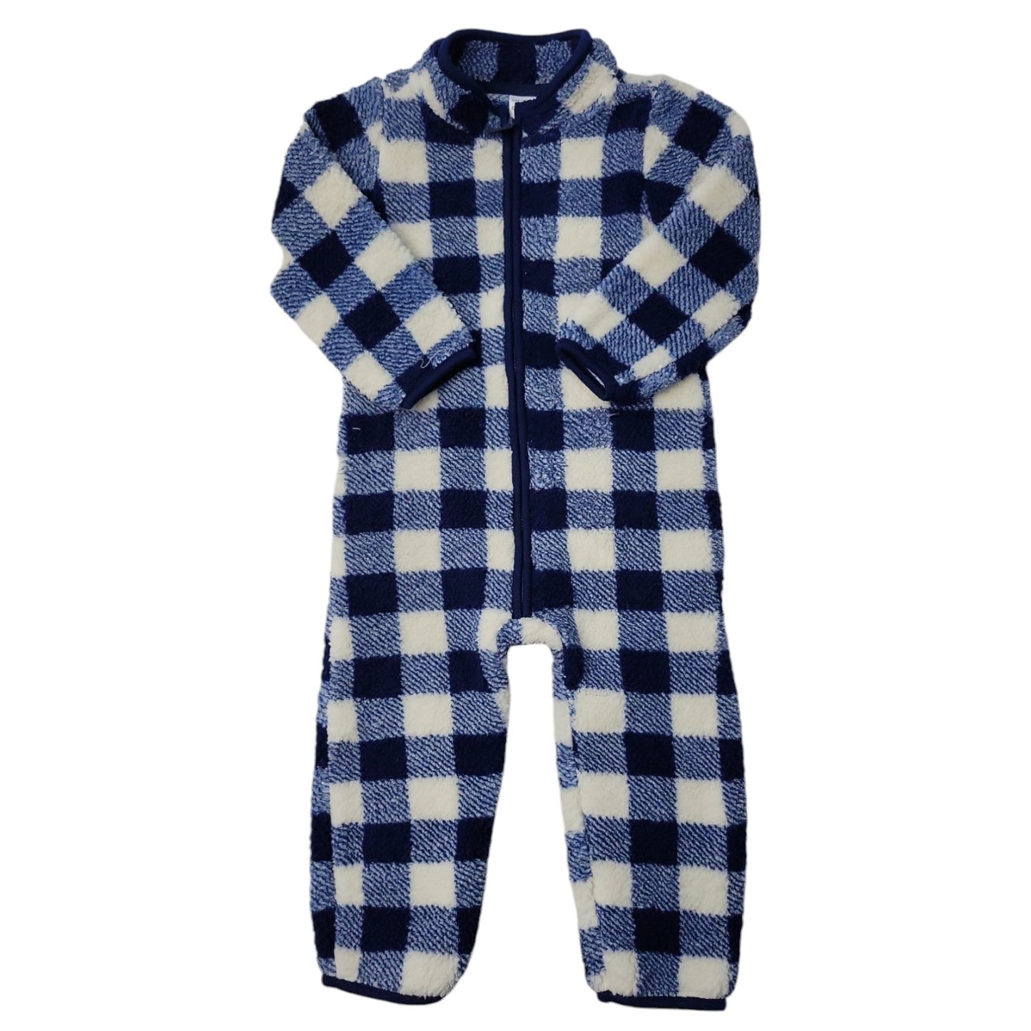 Carters Zip-up 1 Piece Warm Long Sleeve Easy Care Jumpsuit