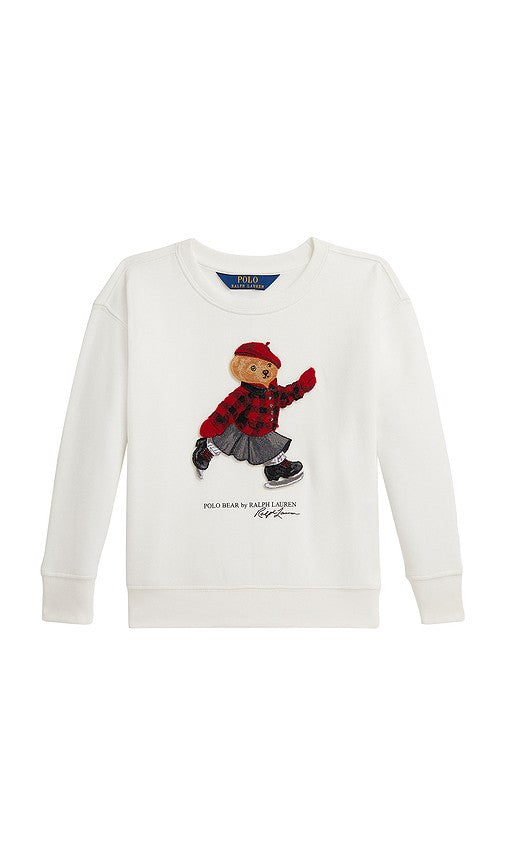 Polo Ralph Lauren Girls Skating Bear Sweatshirt