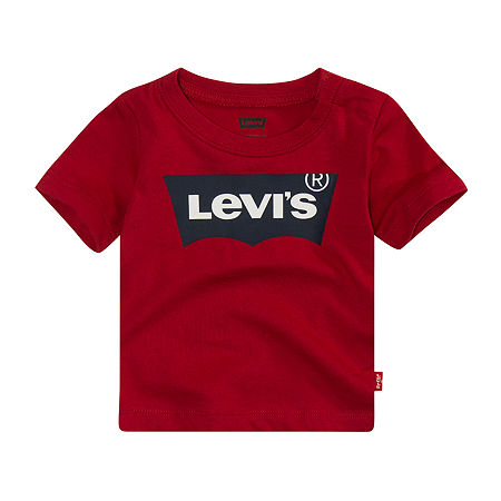Levi's Baby Uniszex Short Sleeve Classic Batwing T Shirt - Red-- online $10.50