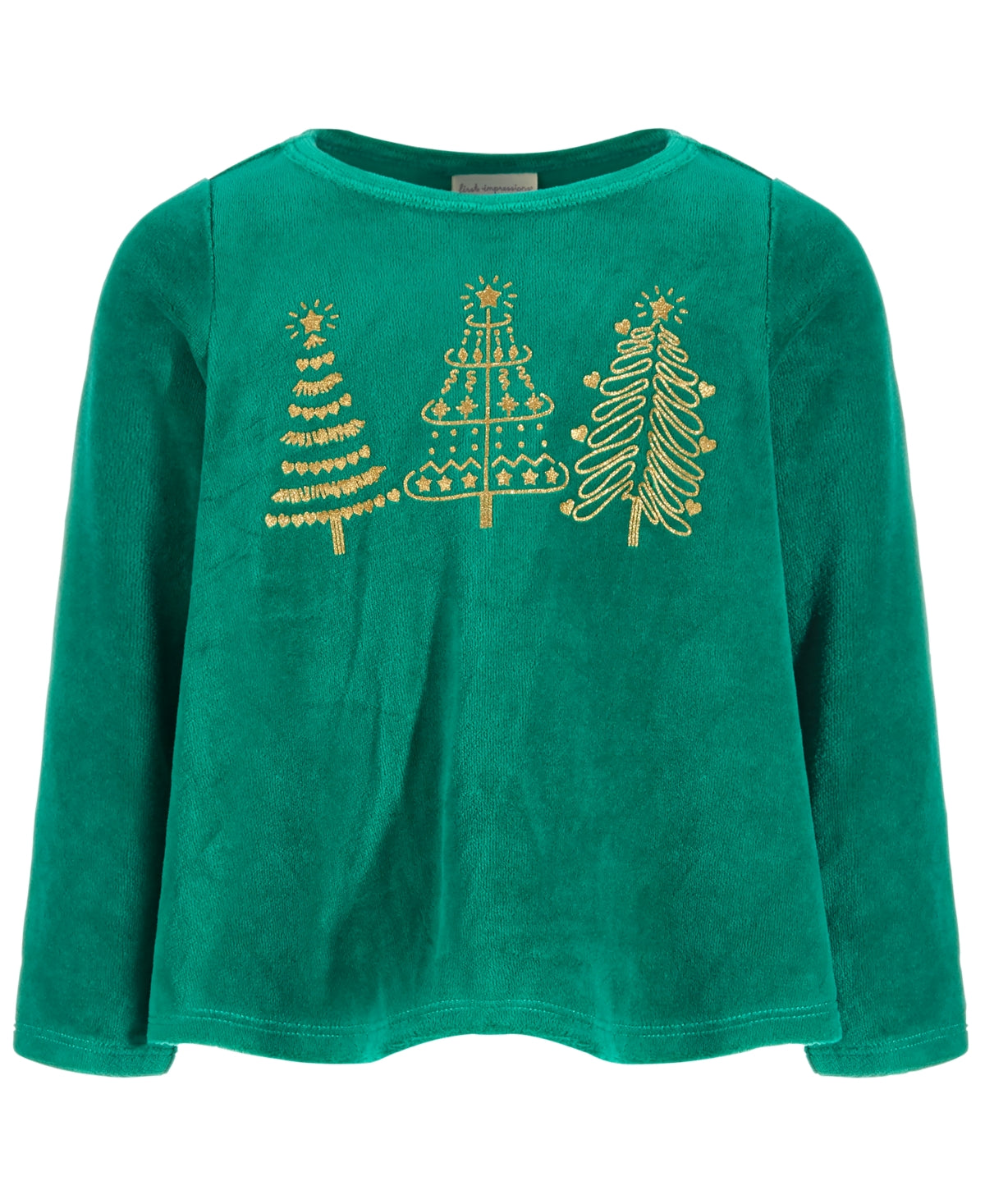 First Impressions Baby Girls Velour Tree Top