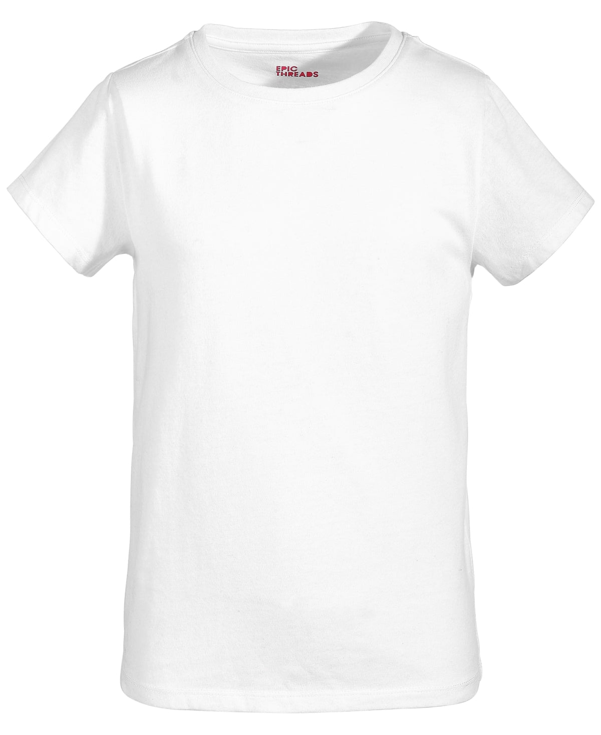 Epic Threads Little Girls Basic T-Shirt- Bright White