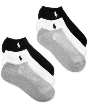 Ralph Lauren Polo Little Girls 6-Pk. Low-Cut Ankle Socks