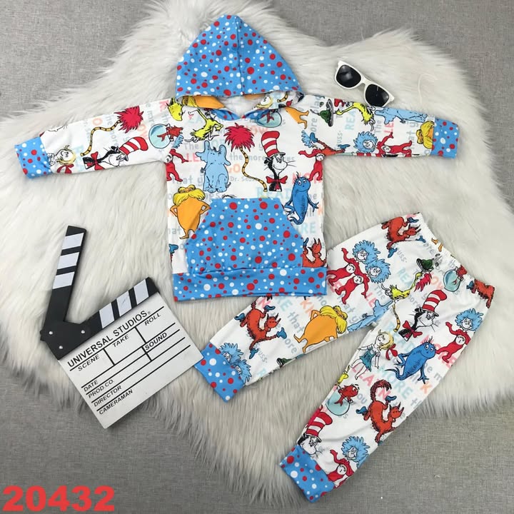 Dr. Seuss Hooded Sweatshirt and Jogger Set