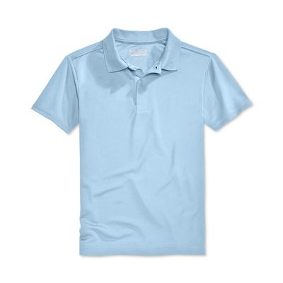 Nautica Boys Quick Dry Short Sleeve Performance Stretch Polo - Light Blue