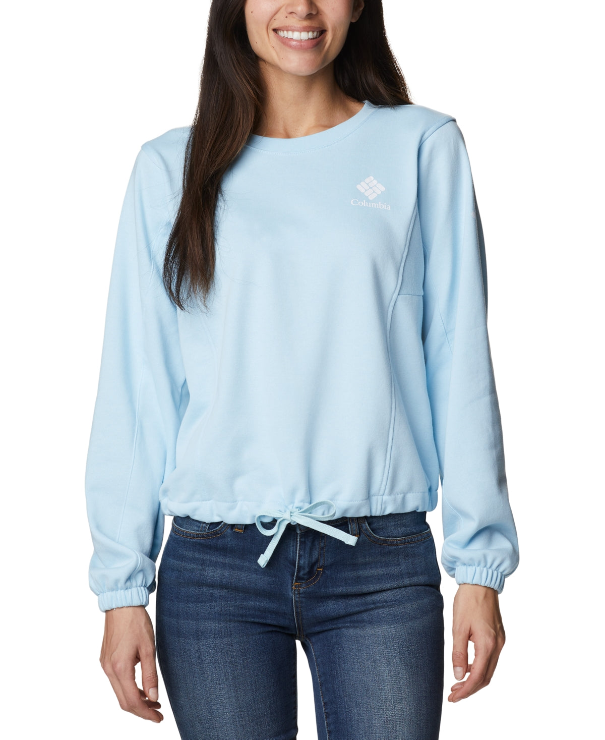 Columbia Women S Trek Seasonal Fleece Sweatshirt - Spring Blue