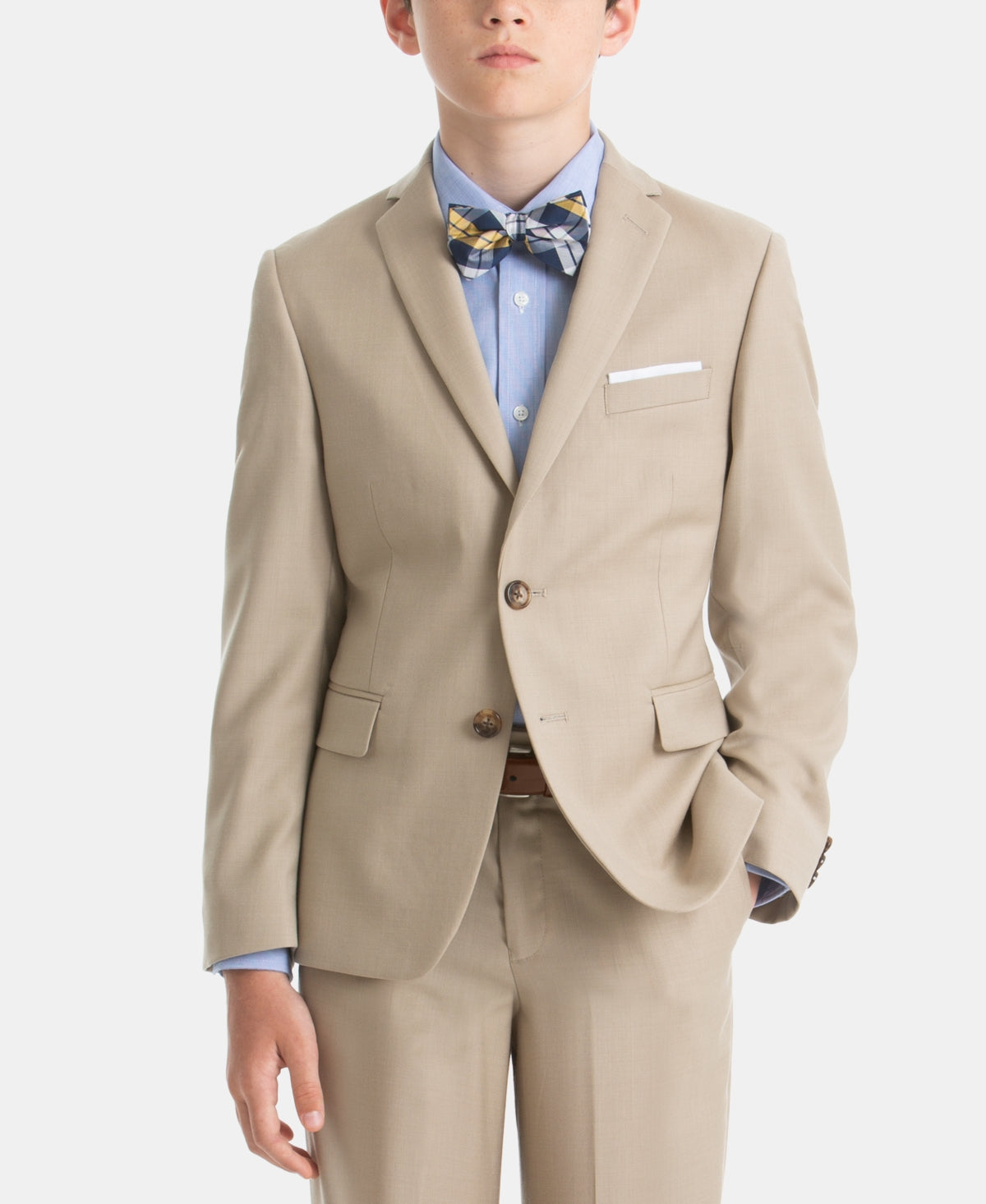 Lauren Ralph Lauren Big Boys Wool Blend Classic Fit Suit Jacket - Tan
