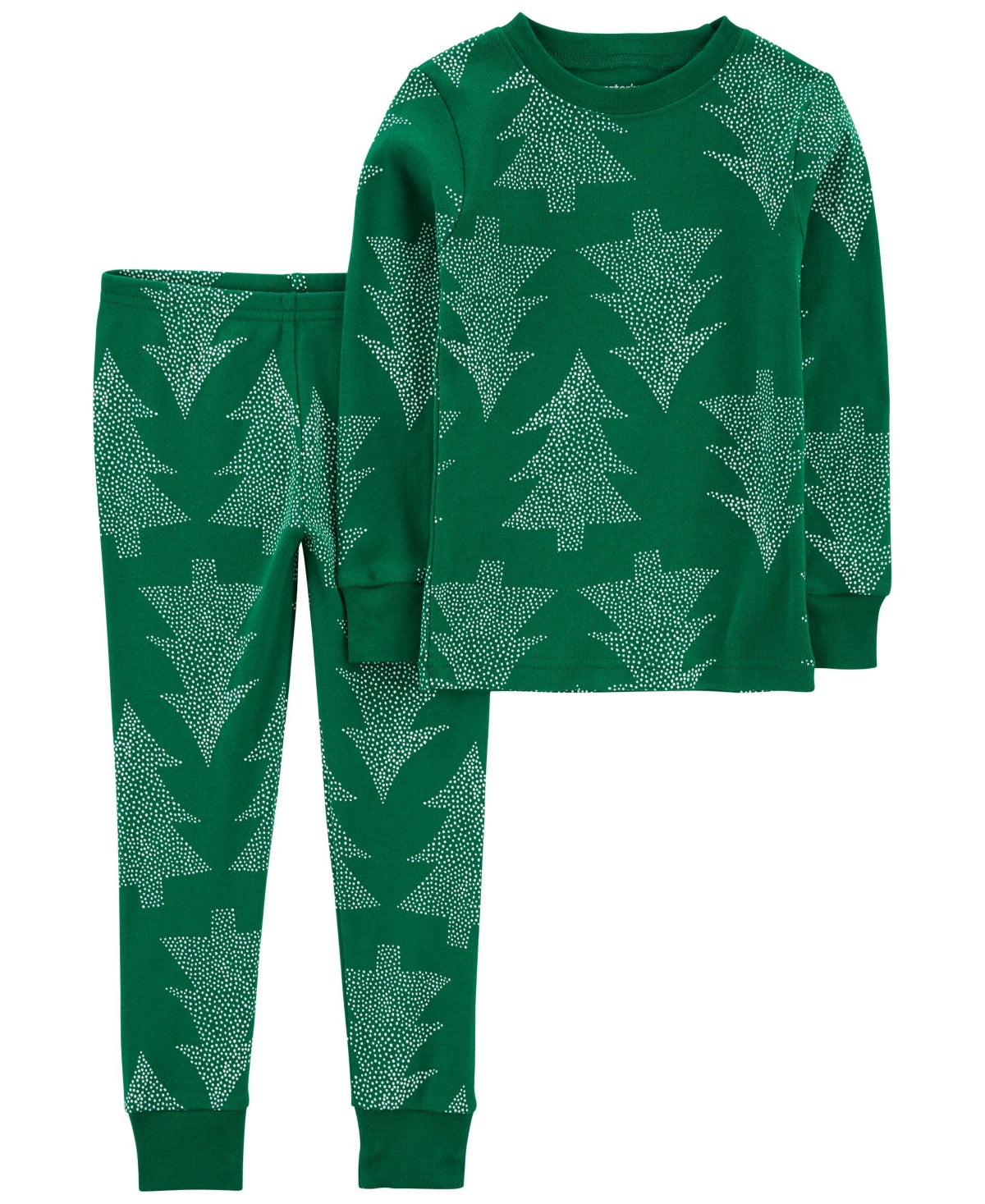 Carter's Baby Boys and Baby Girls Christmas Tree 100% Snug Fit Cotton Pajamas, 2 Piece Set