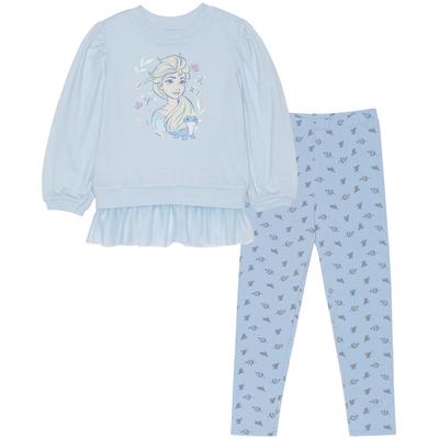 Disney Toddler Girls Elsa Long Sleeve Mesh Peplum Top ONLY