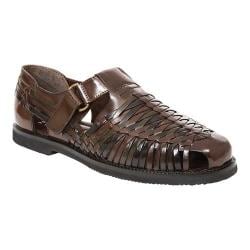Deer Stags Bamboo2 Huarache Men's Slip-on Dress Shoes Brown Leather