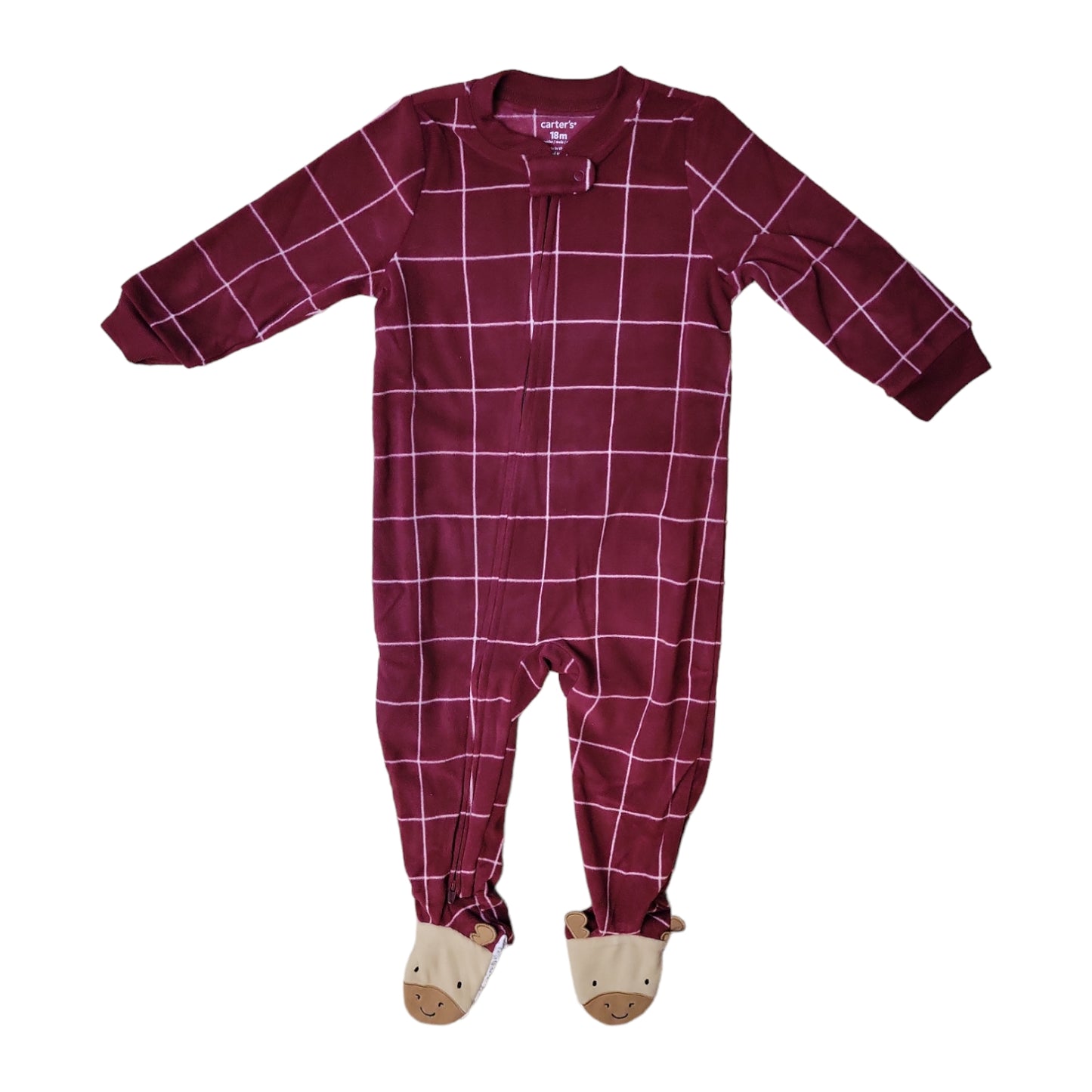 Carter's Infant/Toddler Long Sleeve Fleece 2 Way Full Zip Footie