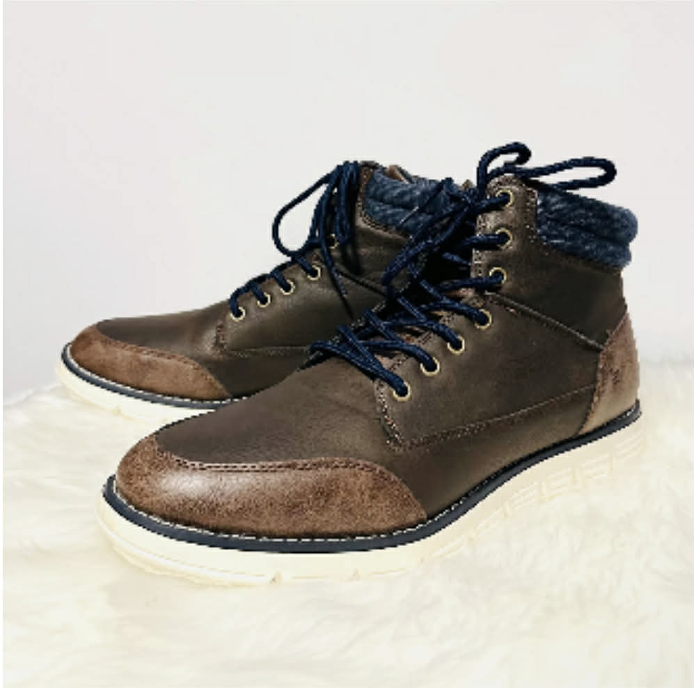 London Fog Men's Memory Foam Brown Boot
