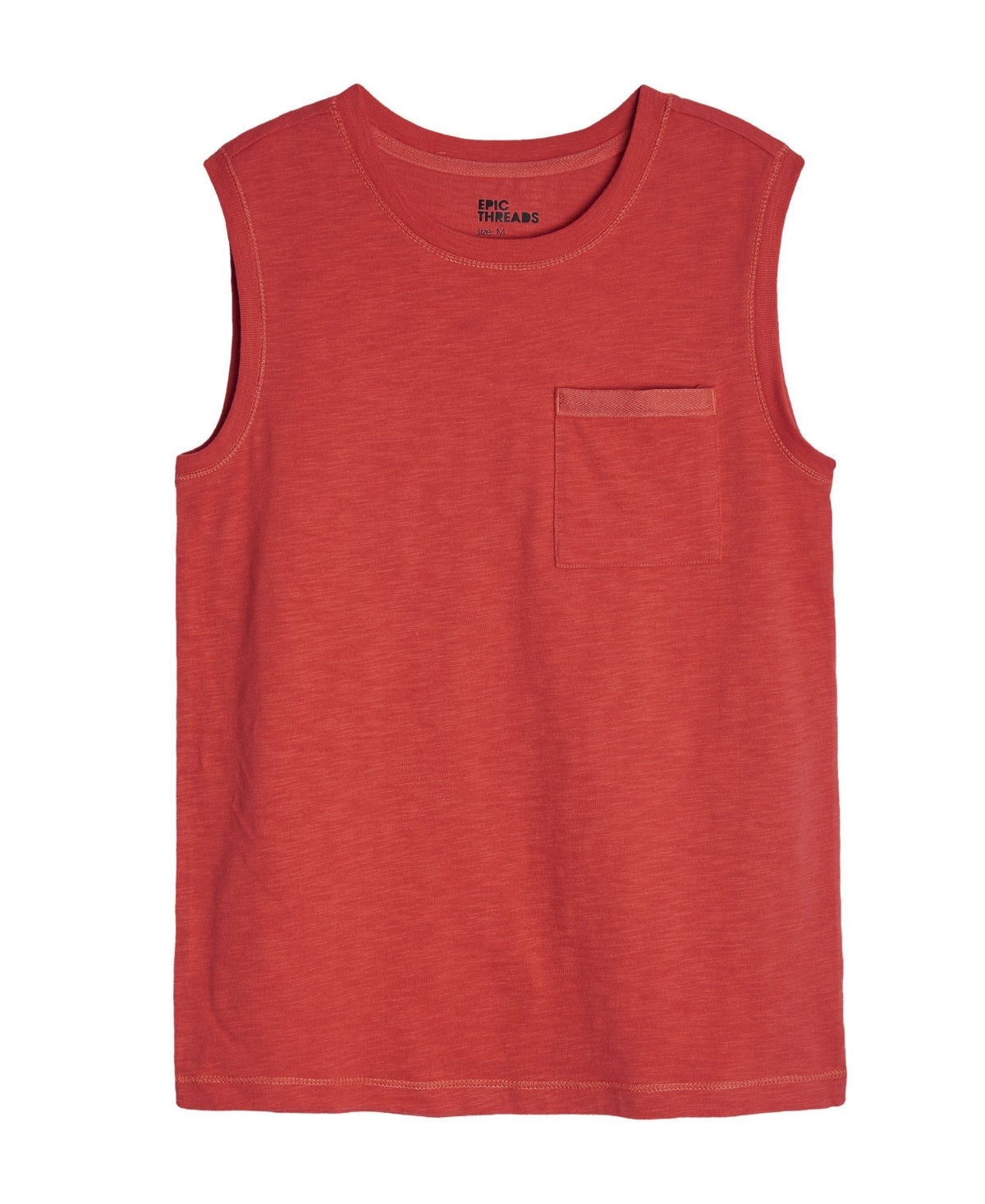 Epic Threads Big Boys Solid Pocket Tank Top