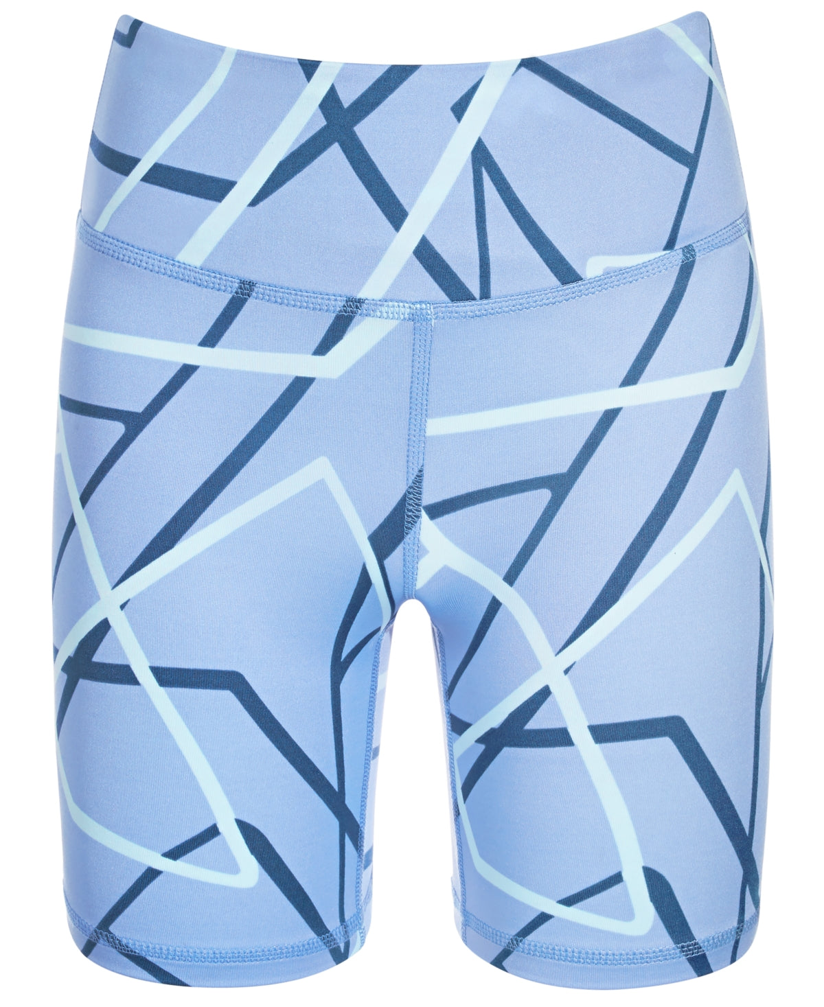 ID Ideology Big Girls Geo-Print Bicycle Shorts