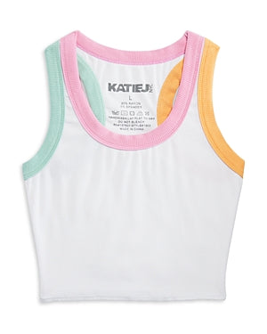 KatieJnyc Girls' Livi Cropped Tank Top