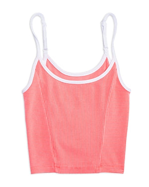 KatieJnyc Girls' Annie Contrast Trim Cropped Cami Top