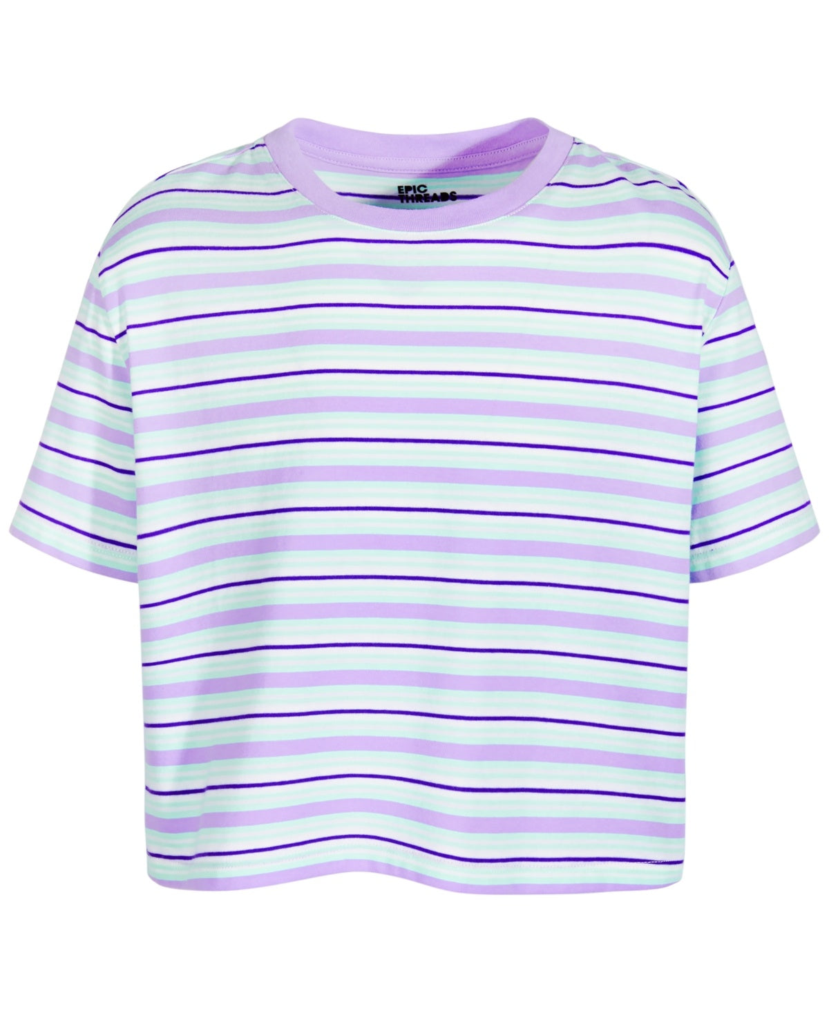Epic Threads Big Girls Joy Striped T-Shirt
