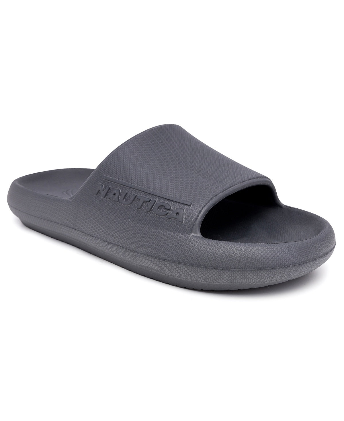 Nautica Men's Dacio Open Toe Pool Slides - Gray