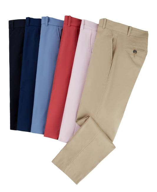 Tommy Hilfiger Big Boys Th Flex Machine Washable Stretch Performance Dress Pants - Pink