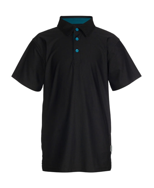 Univibe Big Boys Walt Performance Polo - Black