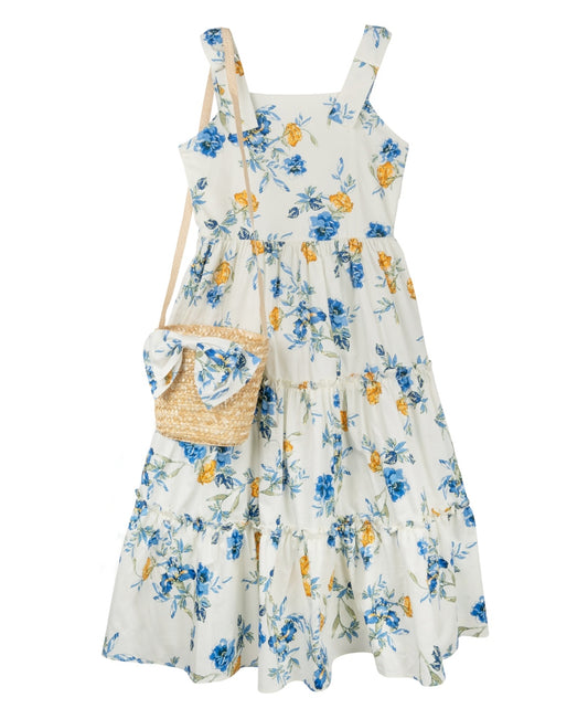 Rare Editions Big Girls Floral Maxi Dress