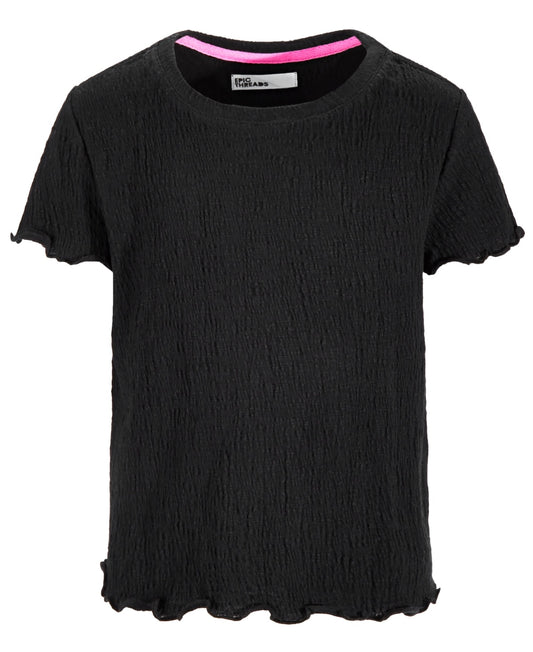 Epic Threads Little Girls Solid-Color Textured T-Shirt