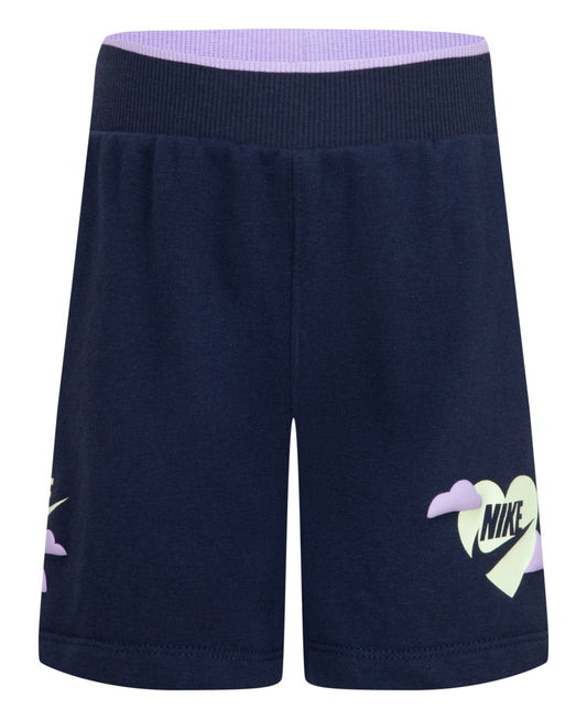 Nike Toddler Girls French Terry Shorts - Midnight Navy