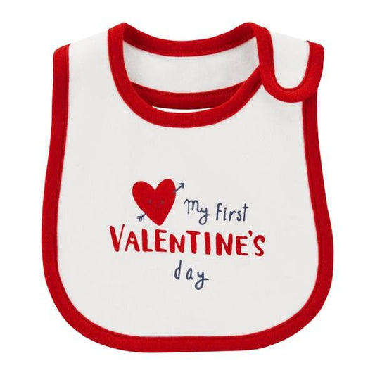 Carter's Baby First Valentine's Day Printed Cotton Bib