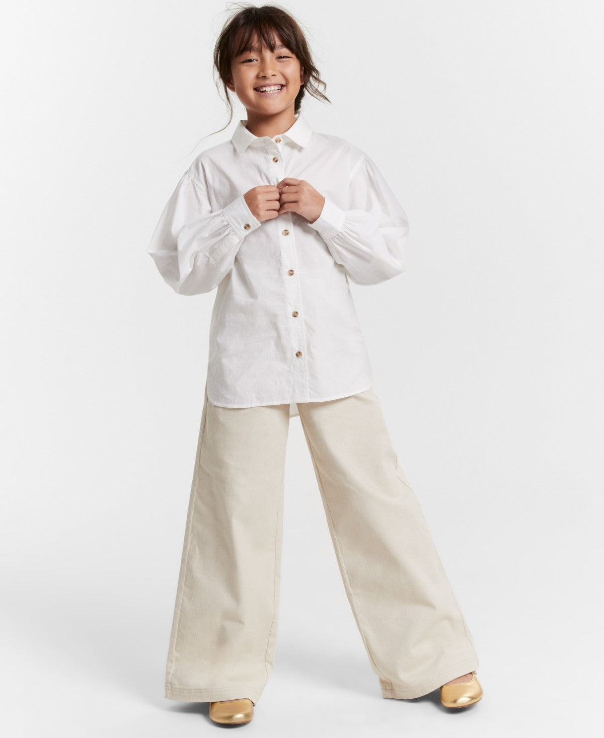 Epic Threads Girls Cotton Poplin Shirt