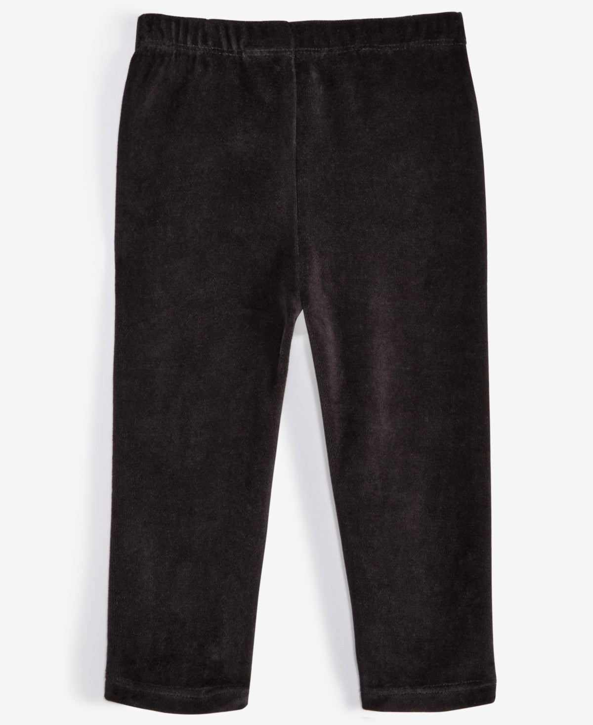 First Impressions Baby Girls Solid Velour Leggings- Deep Black