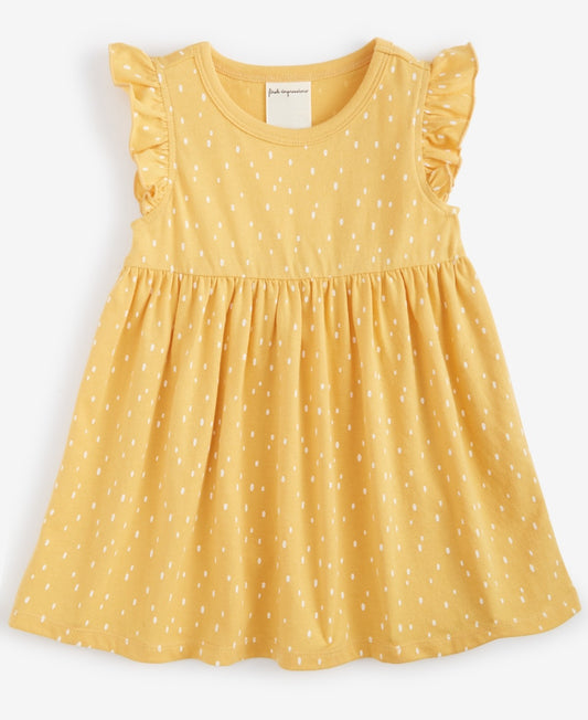 First Impressions Baby Girls Dot-Print Knit Dress