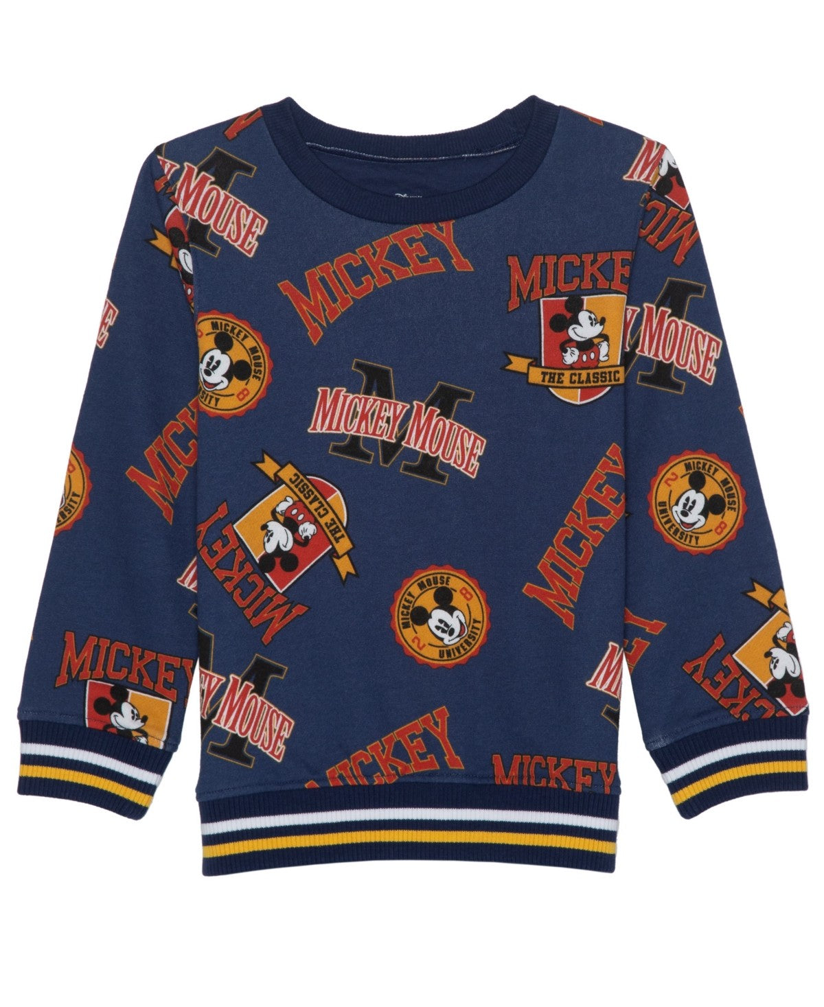 Mickey Mouse Toddler and Little Boys Printed Fleece Sweatshirt - Blue