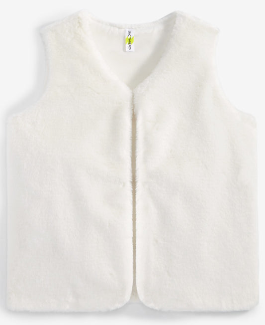 Epic Threads Big Girls Faux-Fur V-Neck Vest