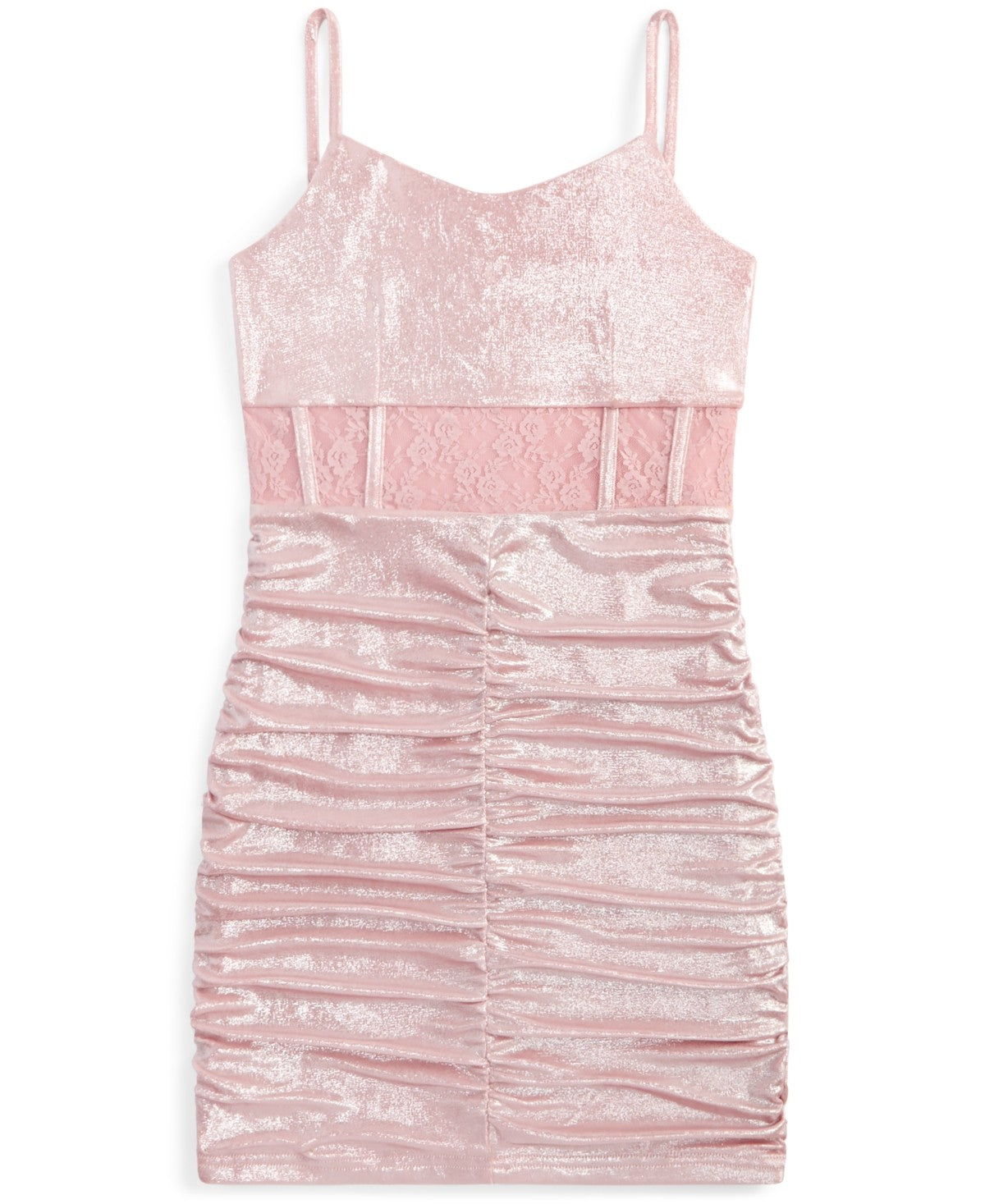 With Jules Big Girls Sleeveless Lace-Insert Dress - Light/pastel Pink on sale $46.25