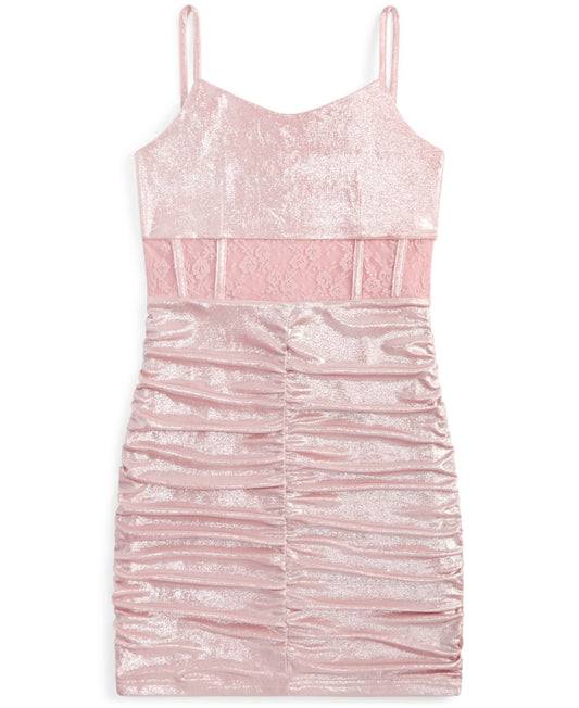 With Jules Big Girls Sleeveless Lace-Insert Dress - Light/pastel Pink on sale $46.25